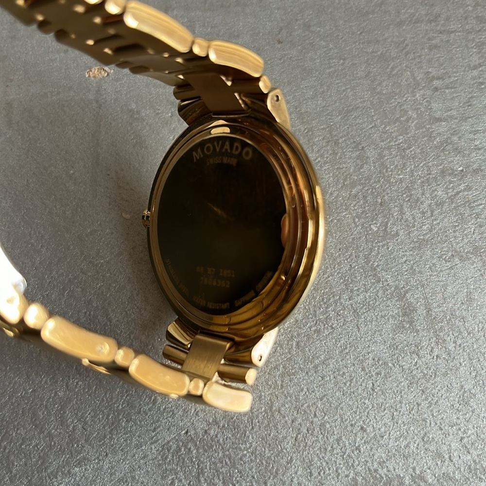 Movado Stiri Gold-Tone Black-Dial Watch - Picture 3 of 6